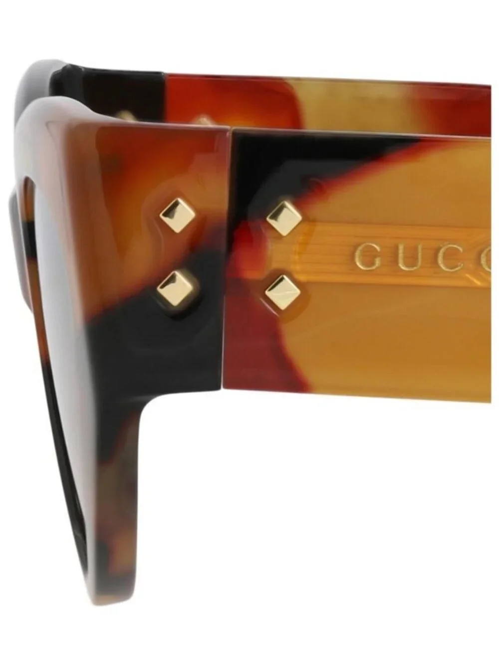 New Gucci Womens Cat Eye Havana Havana Brown Fashion Designer Sunglasses